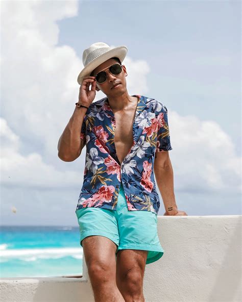 luxury beach wear for men.